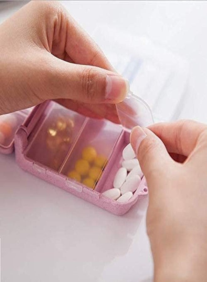 VETERIT Compartment Pill Case Portable Small Weekly Travel Pill Organizer Portable Pocket Pill Box Dispenser for Purse Vitamin Fish Oil Compartments Container - Image 5
